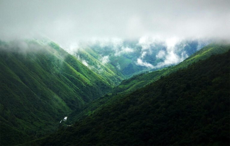 green mountains under white sky during daytime